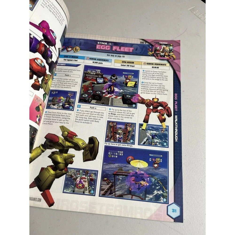 Sonic Heroes Prima Official Strategy Guide Nintendo GameCube PS2 Xbox